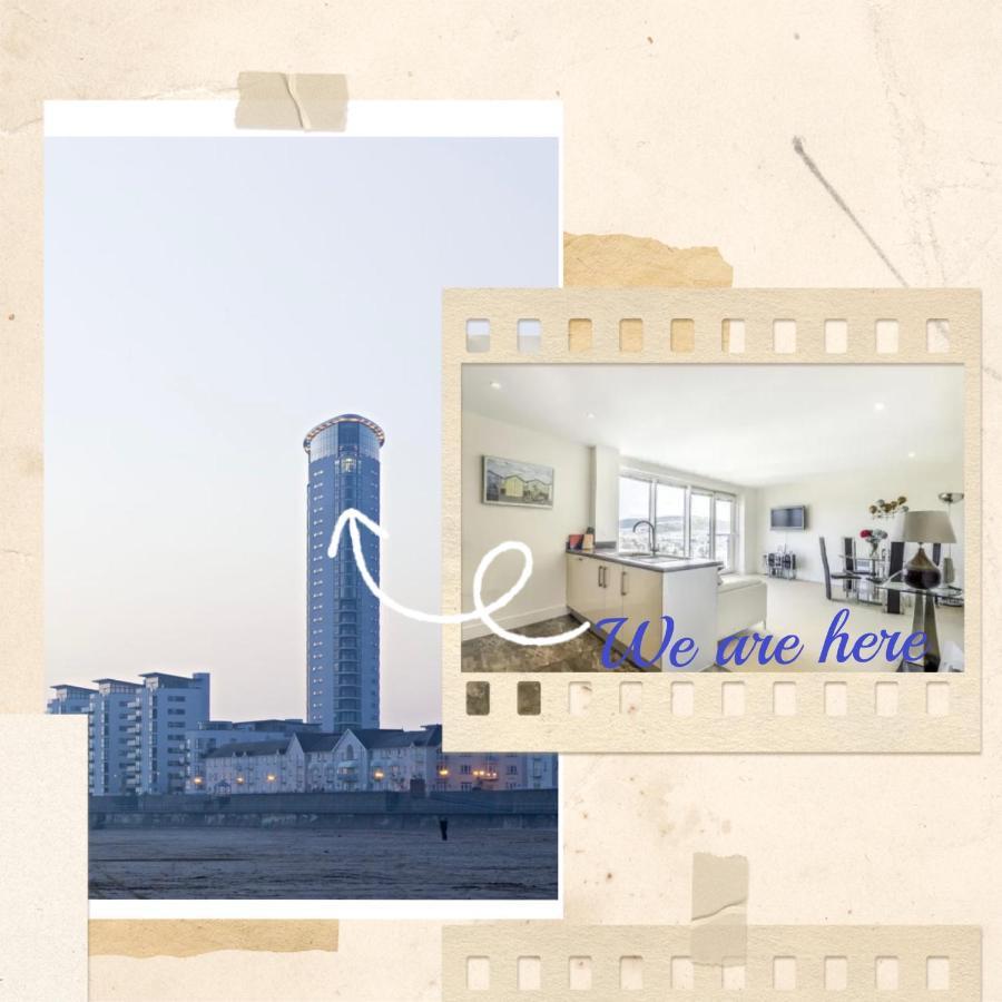 Appartamento Beach On The Doorstep Meridian Tower Marina Swansea Esterno foto